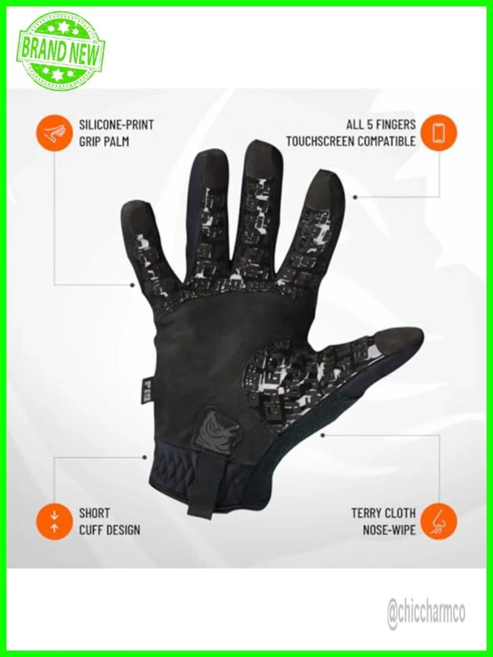 Tactical Full Dexterity Cold Weather Shooting Gloves Insulated Touchscreen